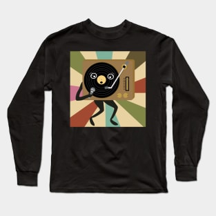 The Singing Record Player Long Sleeve T-Shirt